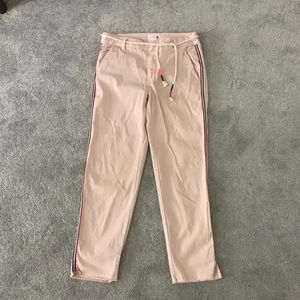 Sundry size 26 light pink w/ red and blue pinstripe trousers